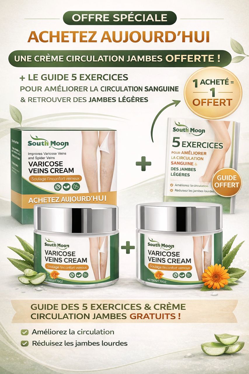 Dites stop aux varices et aux jambes lourdes avec cette crème apaisante.